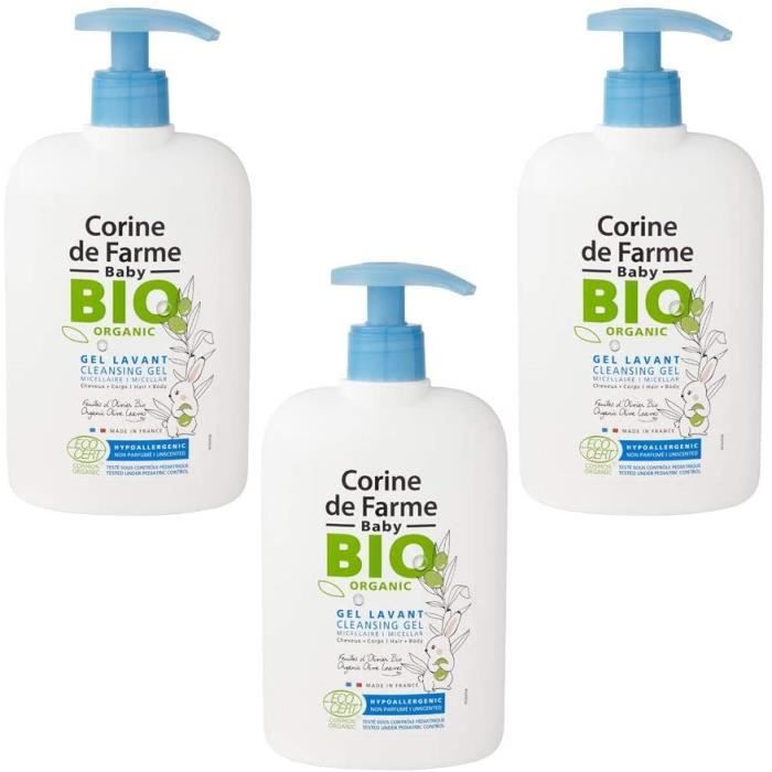 Gels Douche Corine De Farme Gel Lavant Micellaire Certifie Bio Par Ecocert Cosmos Organic Soin Toilette Bebe Ex 2 Cdiscount Puericulture Eveil Bebe