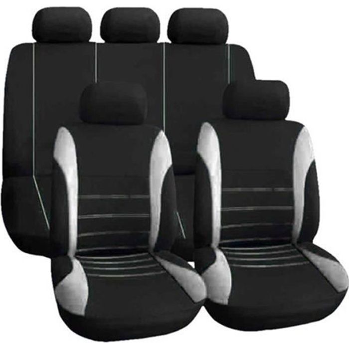 Gray for front -AUTOYOUTH – housses de sièges de voiture universelles, 9  pièces, Beige, ensemble complet de protections pour sièges - Cdiscount Auto