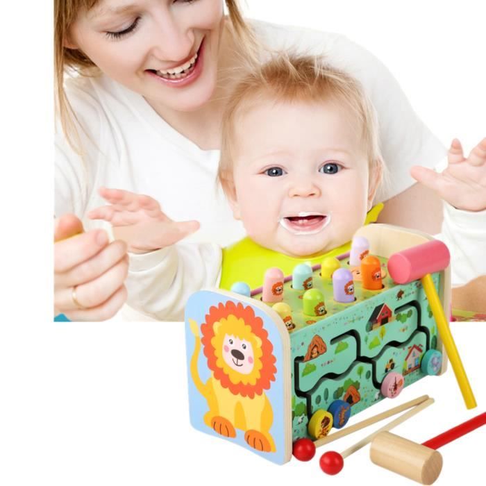 Enfant Bois Jouet Enfant Jeux Construction Bois Xylophone Bebe 18 Mois Avoir Forme Geometrique 8 Ton Et Marteau En Bois Lion Cdiscount Jeux Jouets