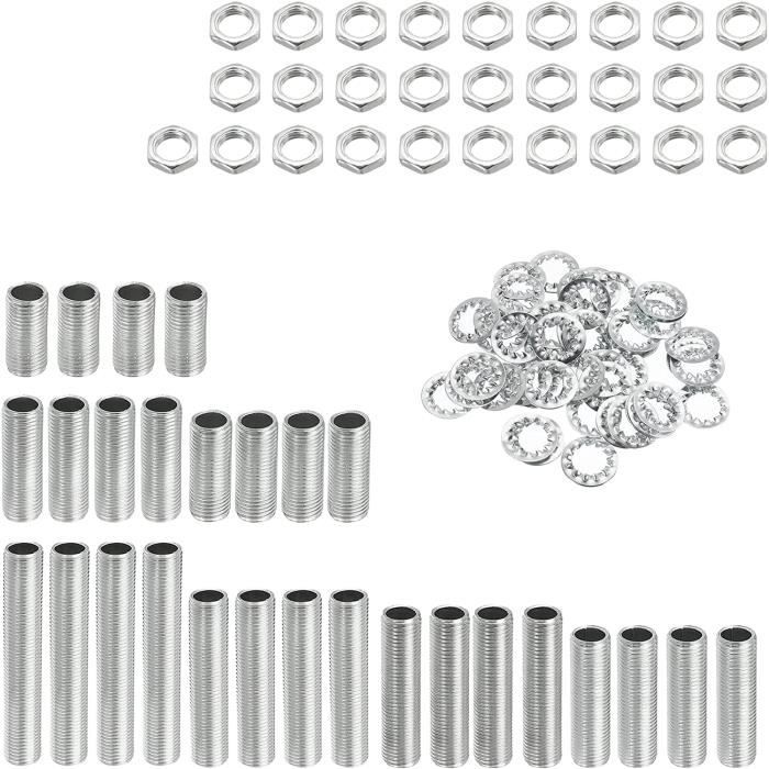 ECROU,--Écrous de verrouillage hexagonaux en laiton, 10 pièces-lot
