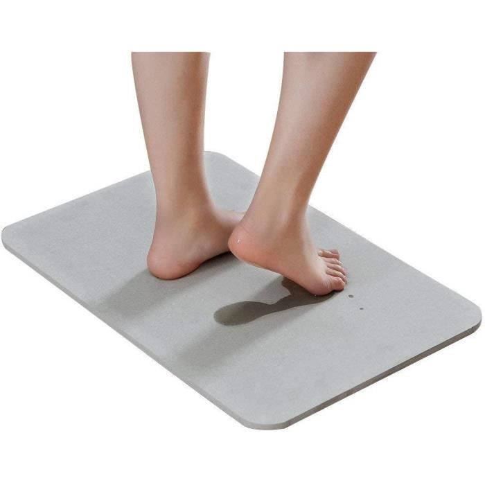 Tapis De Bain De Terre De Diatomees Tapis De Baignoire Tapis De Douche Anti Derapant Pour Salle De Bain 60 X 39 X 0 9 Cm Gris Cdiscount Puericulture Eveil Bebe