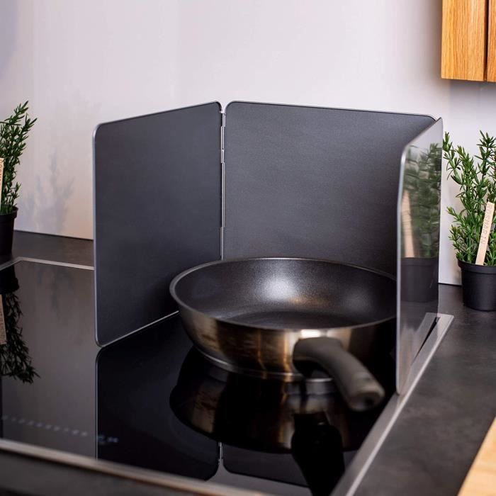 CACHE PLAQUE DE CUISINE laque anti-projections pliable I Protection pour la cuisine et plaque de cuisson I 3 plaques de 26 x 23 9