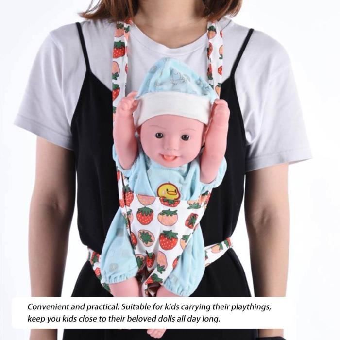 HURRISE Porte-poupée Porte-bébé en coton pour poupée Pratique