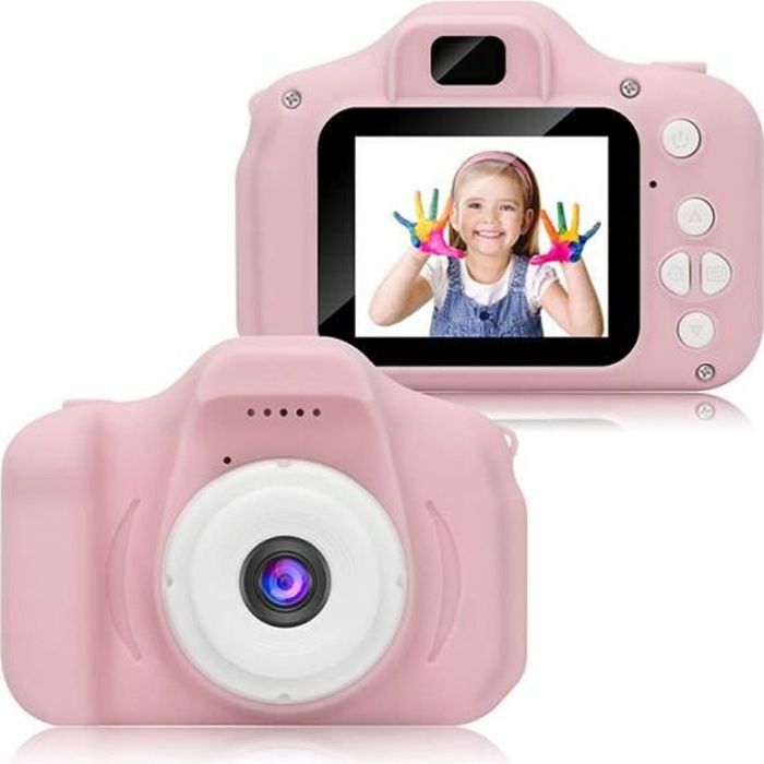 Cadeau 3 8 Ans Fille Appareil Photo Hd1080p Appareil Numerique Enfants Cadeaux Anniversaire Video Jouet Presente D Anniversaire Rose Cdiscount Appareil Photo