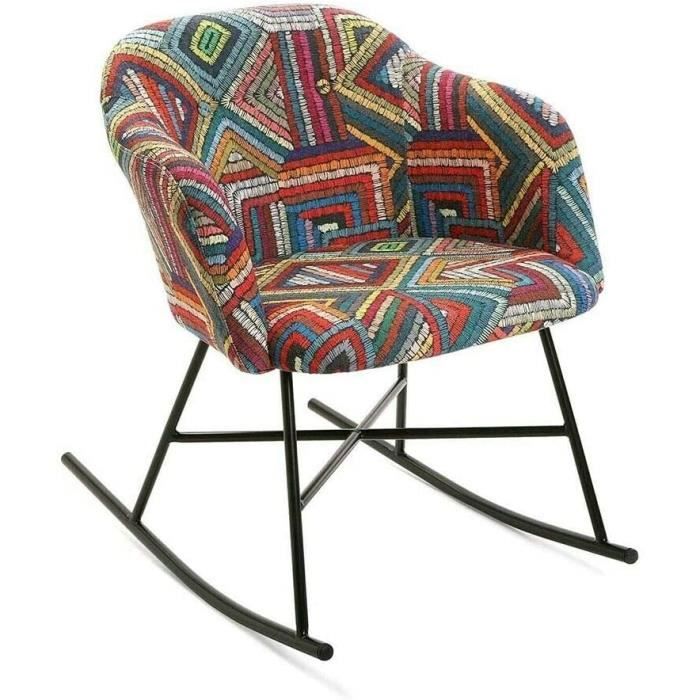 fauteuils pour enfants versa - fauteuil à bascule multicolore ethnique abenaki 397479