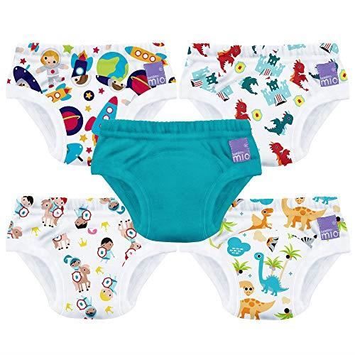 lot de 5 mix garçon culottes d/'apprentissage de la propreté Bambino Mio 2-3 ans