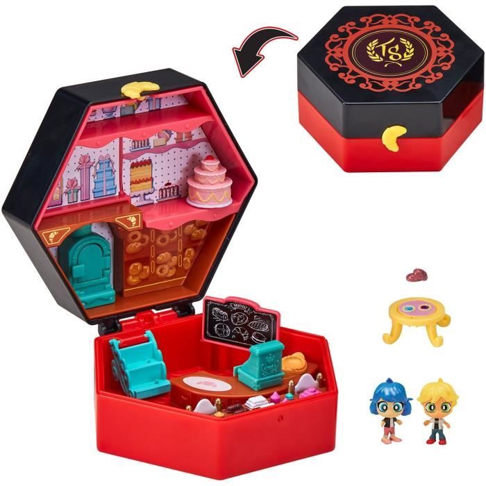 BANDAI - Miraculous Ladybug - Mini univers Chibi Boulangerie - Mini figurines Marinette et Adrien in