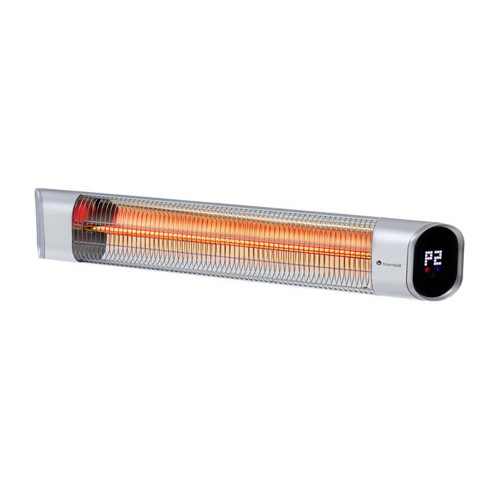Blumfeldt Dark Wave Chauffage infrarouge 2000W Tube carbone doré IP65 Aluminium
