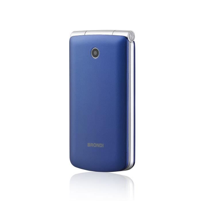 Achat T&eacute;l&eacute;phone portable Brondi Magnum 3, Clapet, Double SIM, 7,62 cm (3"), 1,3 MP, 800 mAh, Bleu, violet pas cher