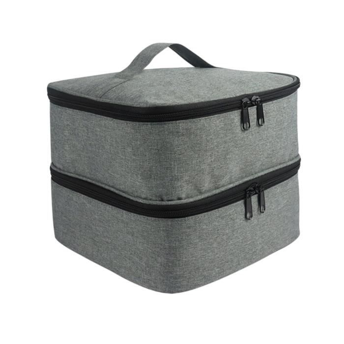 Boîte ronde en métal gris avec couvercle effet bois Boîte ronde en métal gris avec couvercle effet bois