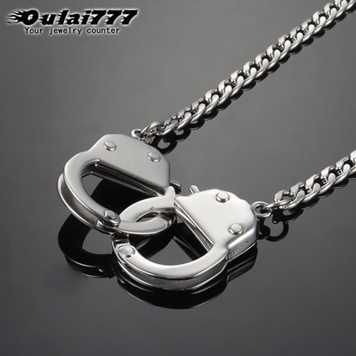 Collier Long Chaîne De Cou Pour Homme - Couleur Or Et Argent - Style Vintage