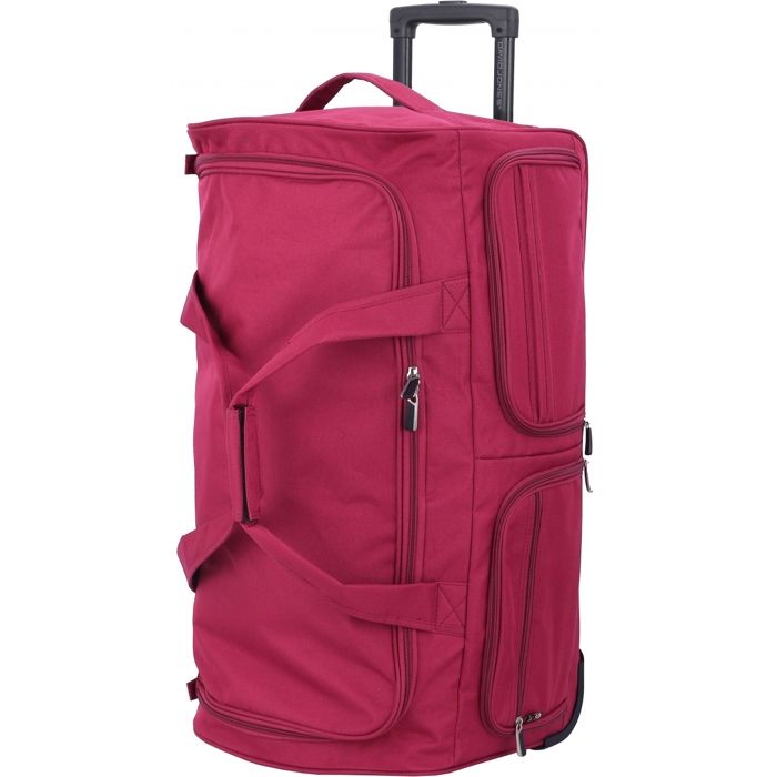 Sac De Voyage à Roulettes Souple David Jones 76 cm ROUGE - BA60291L-Rouge