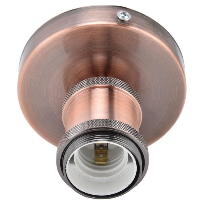 Douille Lampe Vintage E27 Patine Dorée - Plafonnier Rétro Pour Cuisine Et Salon