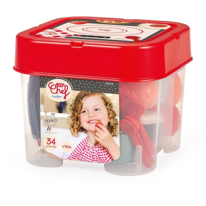 Coffret dinette - ECOIFFIER - 34 pièces - Dès 18 mois