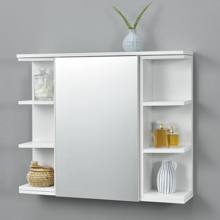 Etagère Murale Flottante - MDF de qualité 24mm - Noir - 60cm x 20cm