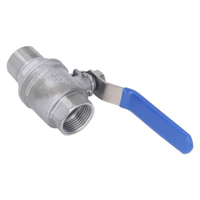 Robinet à Bille (vanne) Jamesbury 3/4" NPT - Acier Carbone 3 Pièces - Pression 1968 PSI - Neuf