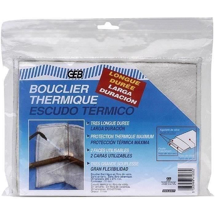 Bouclier thermique GEB en fibre de verre 20x27cm