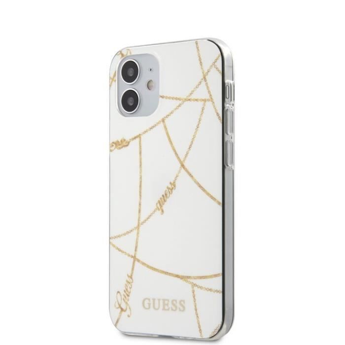 Étui Guess Gold Chain Collection pour iPhone 12 mini Neuf