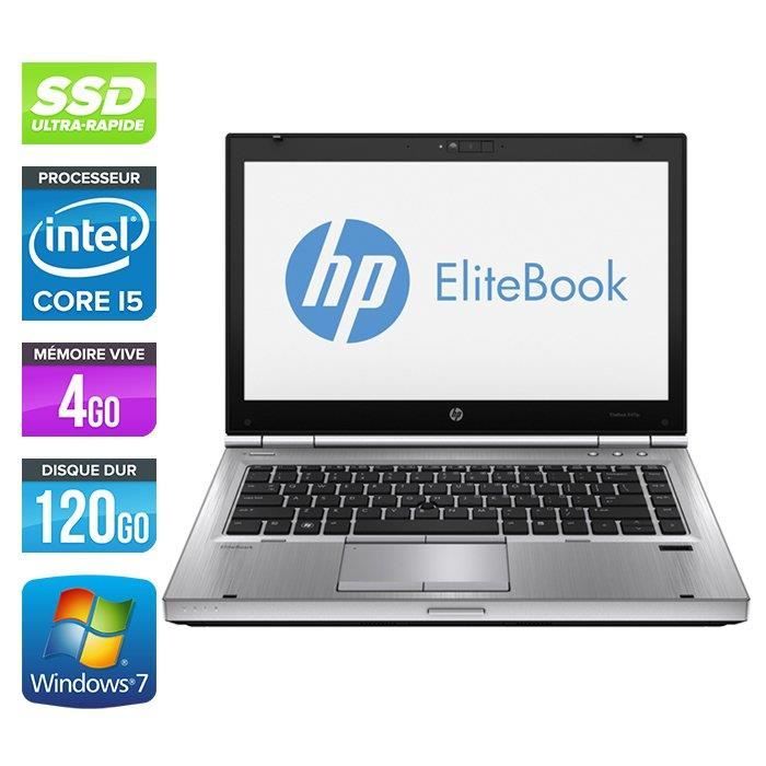 Achat PC Portable Ordinateurs portables HP EliteBook 8470P -Core i5-3360M -4Go -120Go SSD pas cher