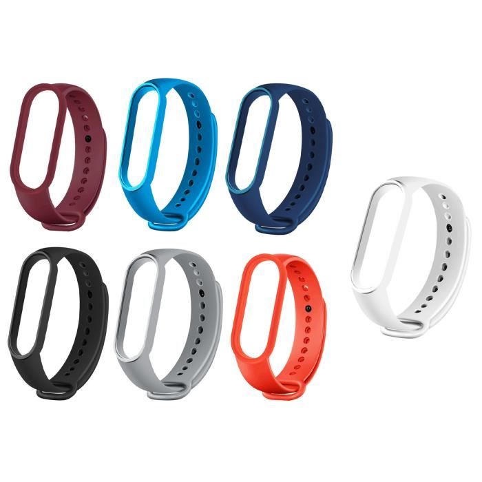 7 Pièces Bracelet Montre Compatible pour Xiaomi Mi Band 7/7 NFC Strap Bracelet Remplacement Sport Silicone Souple pour Bracelet Mi 7 Pièces Bracelet Montre Compatible pour Xiaomi Mi Band 7/7 NFC Strap Bracelet Remplacement Sport Silicone Souple pour Bracelet Mi