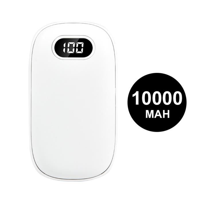 Chauffe-Mains Électrique Rechargeable 10000 MAh - Power Bank, Cadeau Unisexe