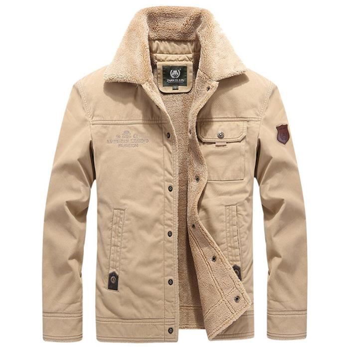 Veste doublée homme best sale