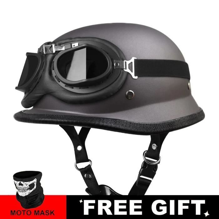 Casque Moto Retro Casque Moto Jet 3/4 Rétro - Homologué DOT/ECE