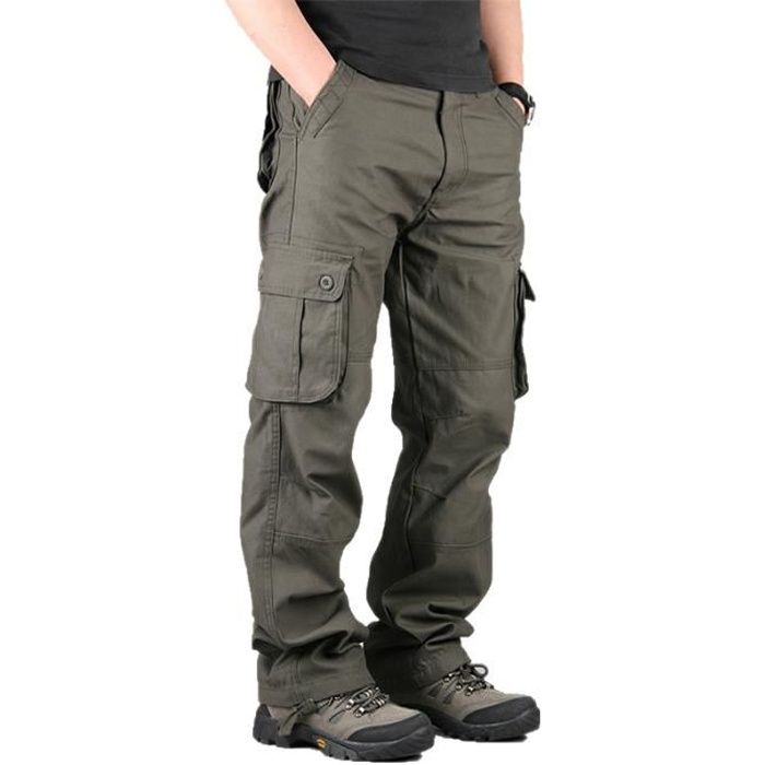 Pantalons Hommes de Marque Casual Pantalon Homme Cargo ...
