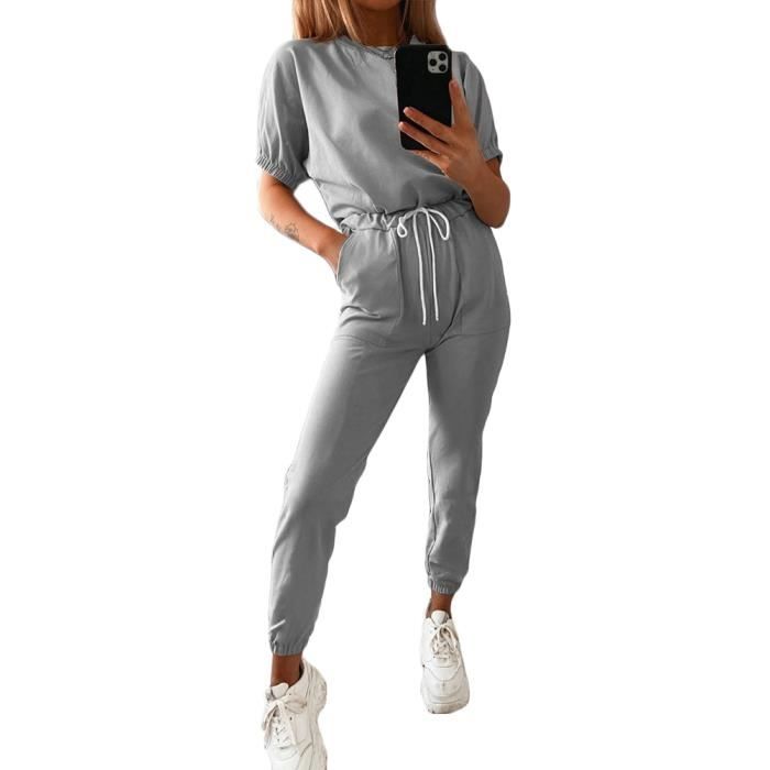 Ensemble de jogging pour femme Minetom t Manches courtes