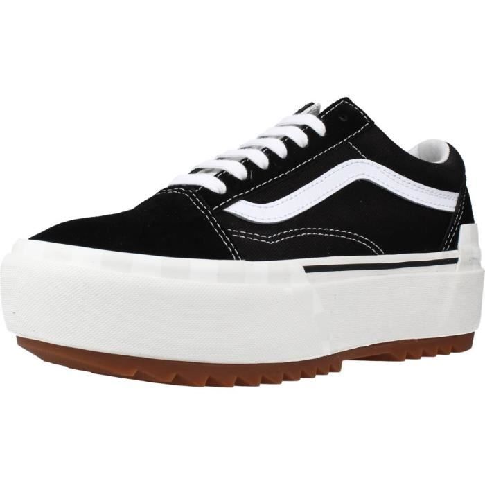Baskets Femme VANS Old Skool Stacked Noir Plateau Lacets