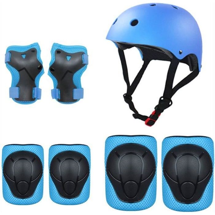 Ensemble d equipement de protection pour velo pour enfants casque reglable paume coudieres genouilleres. Cdiscount Sport