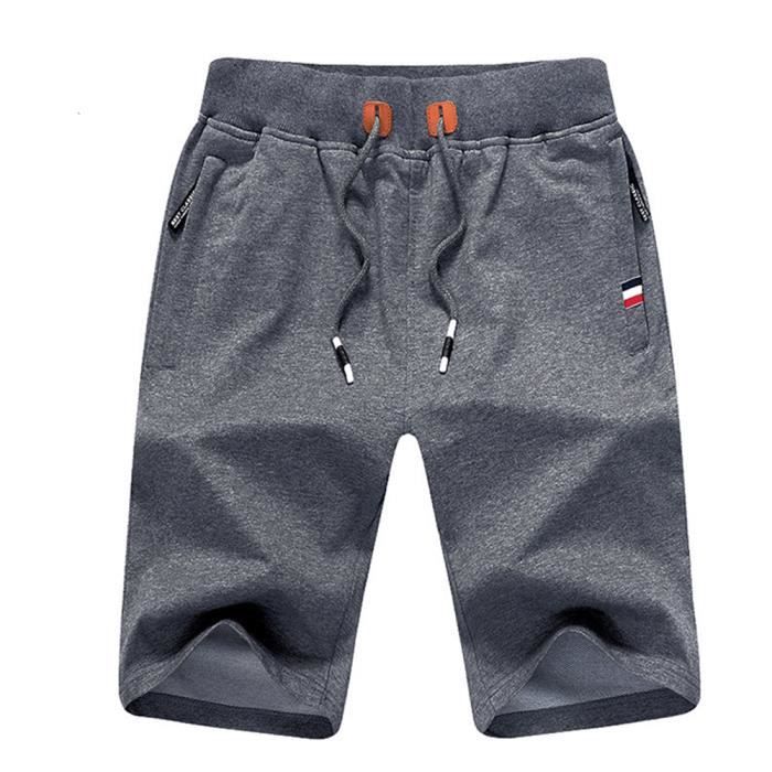 Short En éponge Léger Homme - Coupe Décontractée Confortable Pour La Maison (Grandes Tailles Dispo)