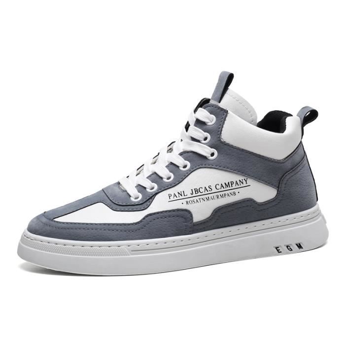 Basket Pour Homme Chaussure Plate Gris - Cdiscount Chaussures