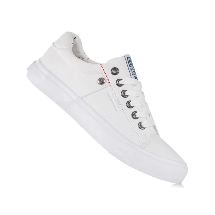 Baskets Big Star AA274511 Blanc - Femme/Adulte - Canvas - Lacets - Plat Baskets Big Star AA274511 Blanc - Femme/Adulte - Canvas - Lacets - Plat