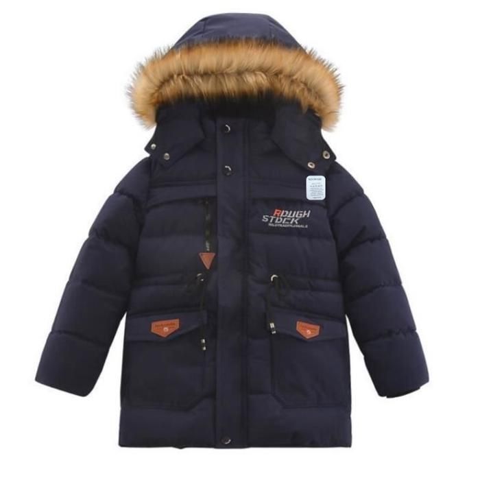 Manteau Enfant Gar?�on Hiver ??pais Doudoune Capuche Veste Blouson A Bleu - Cdiscount Pr??t-?�-Porter