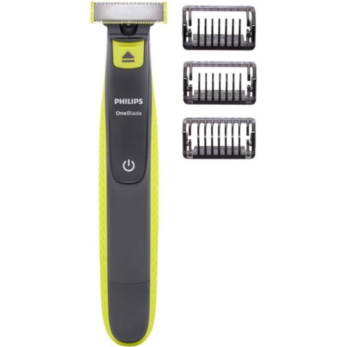Tondeuse barbe Philips One blade QP2520/30 - Rasoir sans fil - Batterie - Accessoire pour peigne (1 mm)