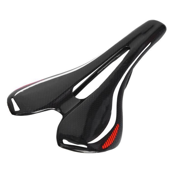 Noir blanc - Rail de selle de vélo de route ajouré en PU, Ultra léger