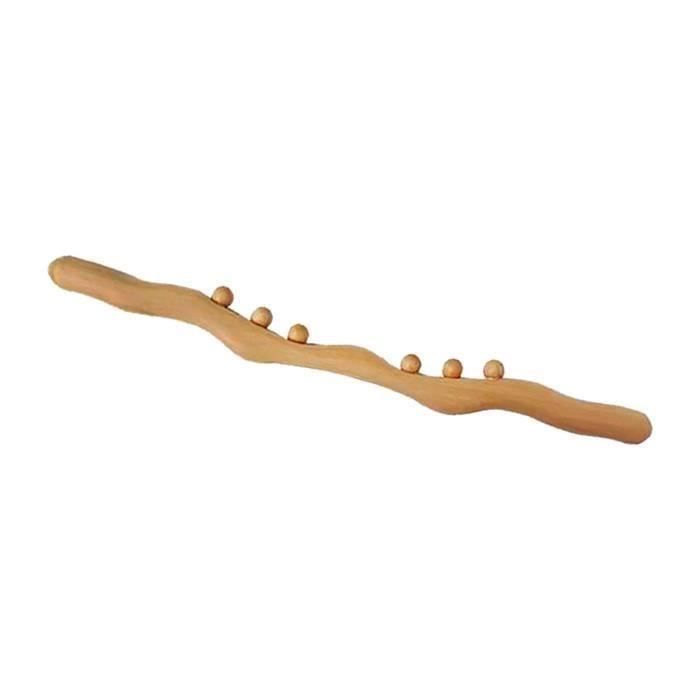 Outil De Massage Manuel En Bois - Pour Dos, Cou, Épaules - Fonctions Pétrissage, Roulement - Occasion
