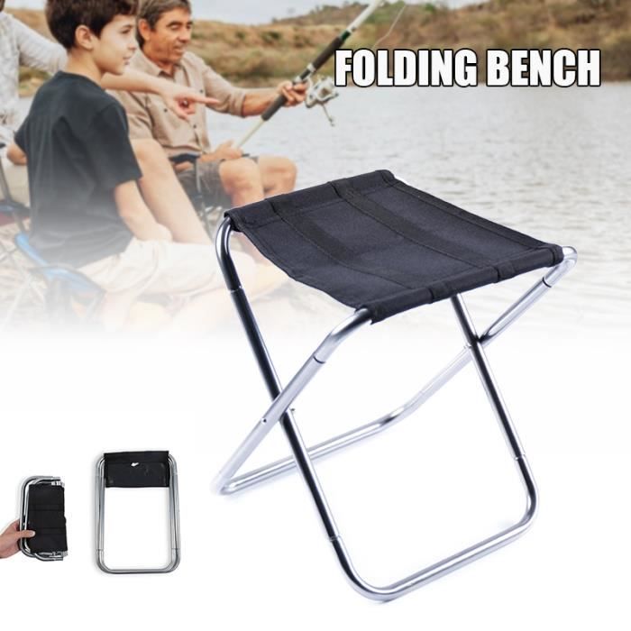 Vastsea Tabouret De Camping Pliable – 29 × 24 × 46 Cm – Acier Inoxydable, Camouflage, 70 Kg Max – Pêche Et Randonnée