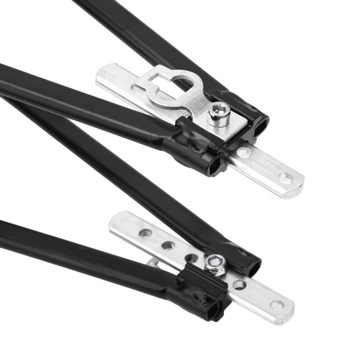Porte-Bagages Arrière Rétractable Vélo - Support Sacoche Alliage Aluminium Fixation Rapide, Charge 9kg