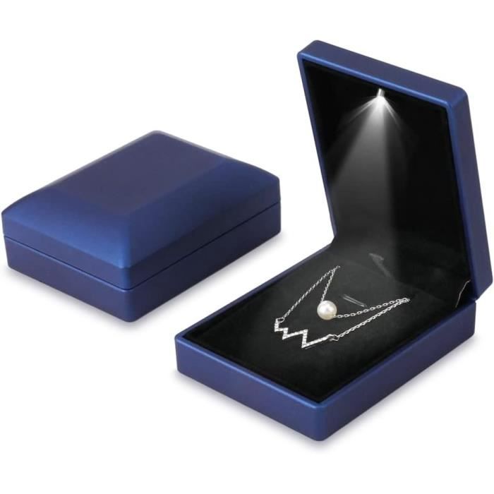 ISuperb 2 Pièces Boîte à Bagues En Velours Boite à Pendentif