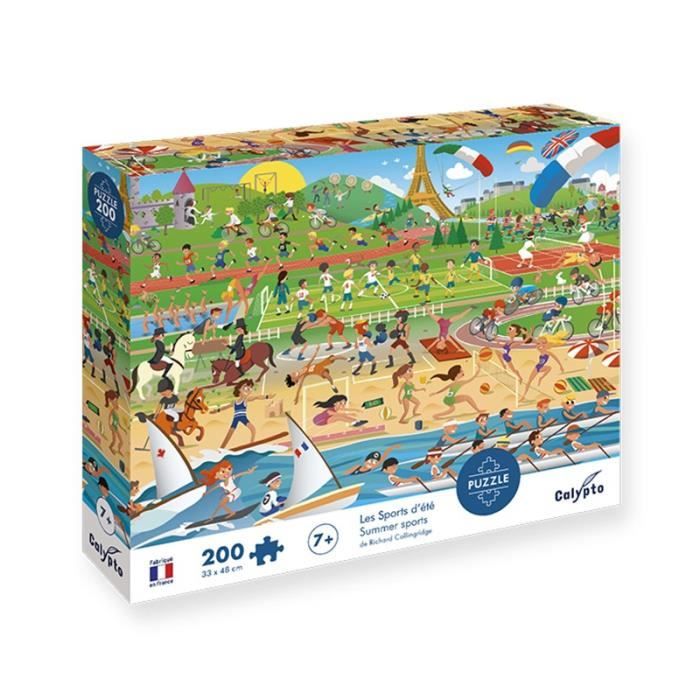 puzzle 200 pièces les sports d'été - sentosphere - mixte - 7 ans et plus - garantie 2 ans