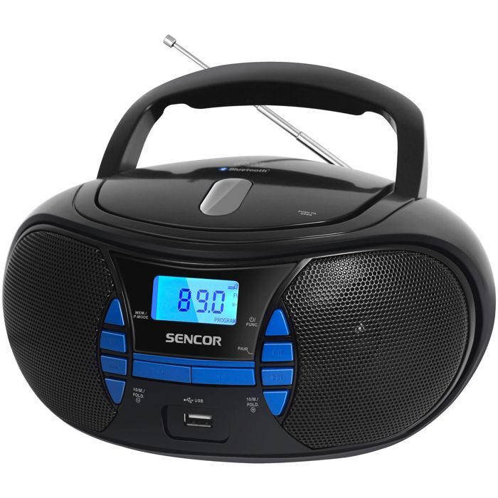 Lecteur Radio CD - SENCOR - SPT 2700 BK - 3 W - CD / Bluetooth / MP3 - Noir