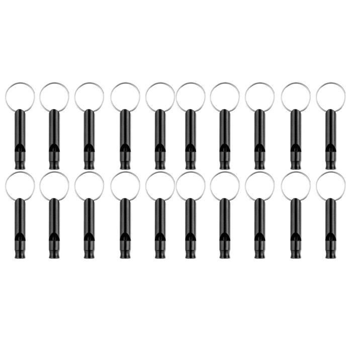 Lot De 2 Sifflets Irlandais 6 Trous - Clé Do Et Ré En ABS Noir Mat - SMARTWOODI