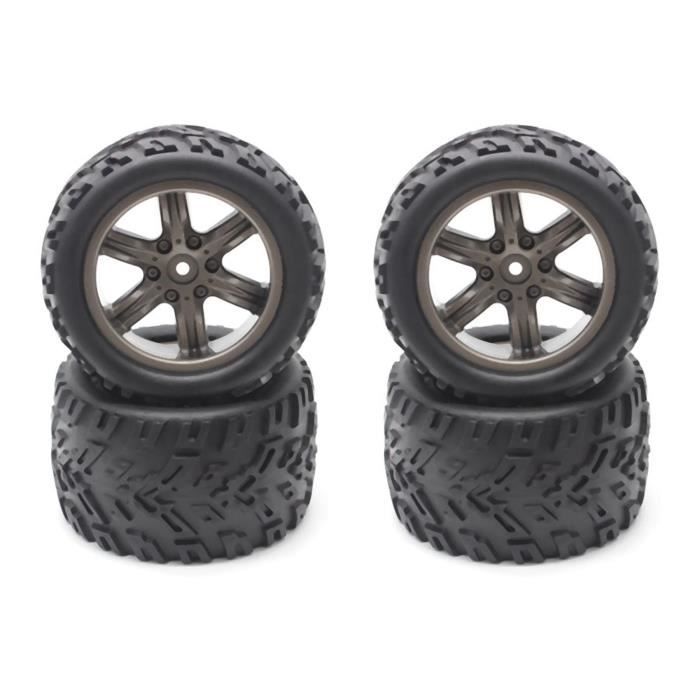 Pneus Et Jantes Caoutchouc Pour Voiture RC 1/10 Short Course - Compatible ARRMA, Traxxas