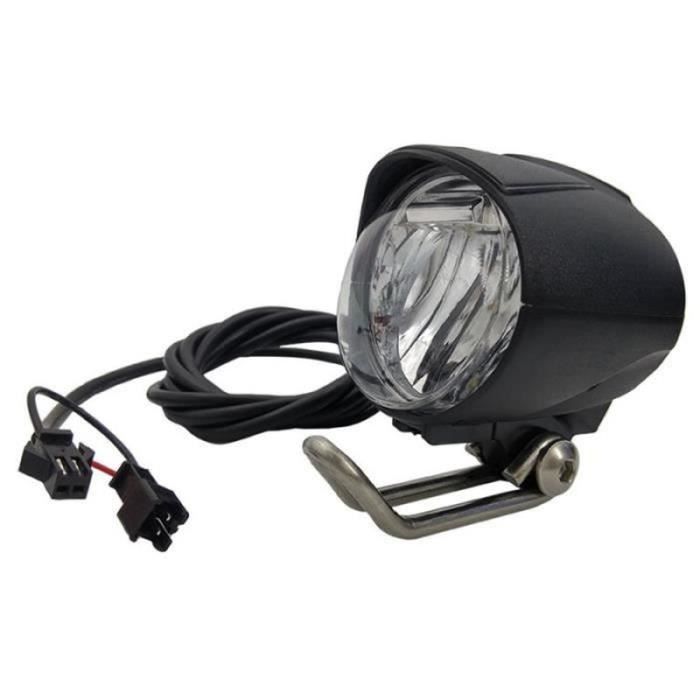 Feu Avant Universel Pour Vélo électrique 6V-60V – 40/100 Lux – Connecteurs SM/WP