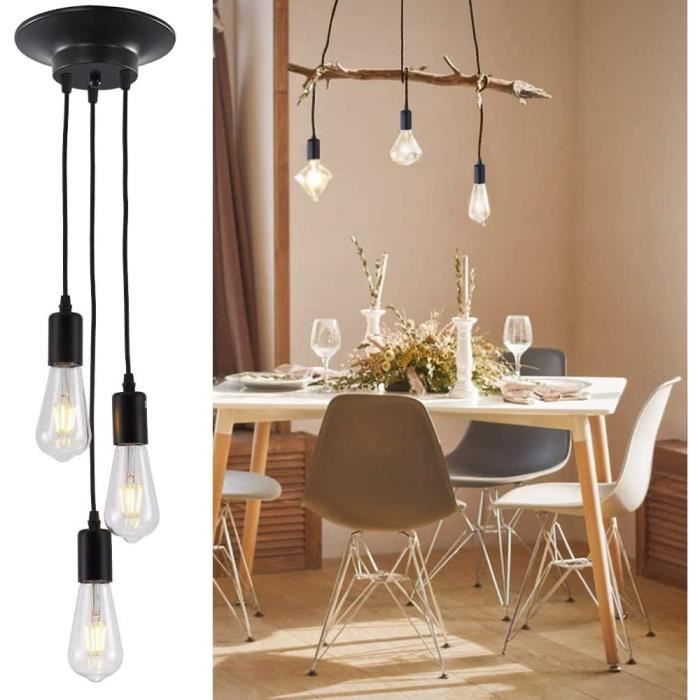 Lampes Suspension Rétro Industrielle Luminaire Diy Lustre 100Cm
