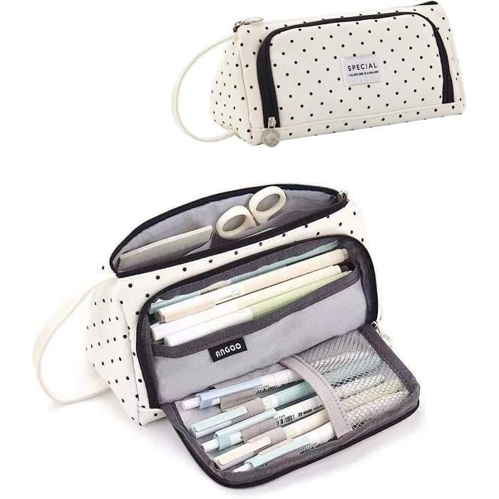 Trousse Telescopique, Trousse Kawaii Avec 6 Stylos à Encre Gel Noire, Trousse Chat, Plumier - 9