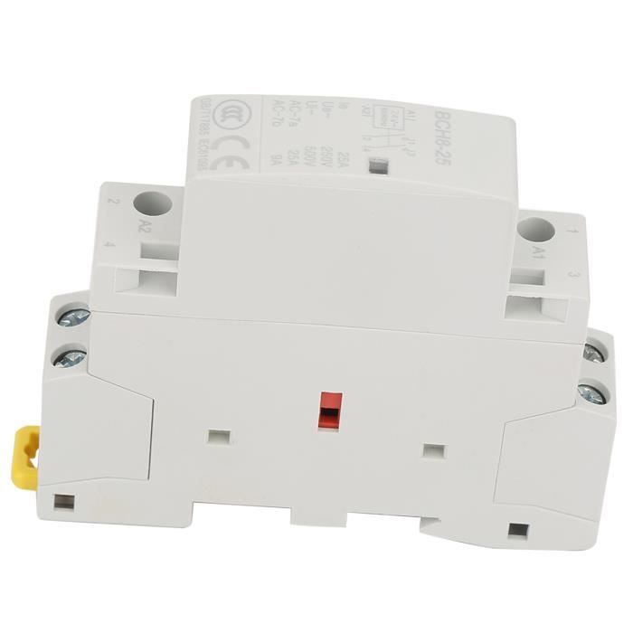 Heschen Contacteur Electrique HS1-32M/11 32A 2P 1NO 1NC Bobine 220V AC Rail DIN
