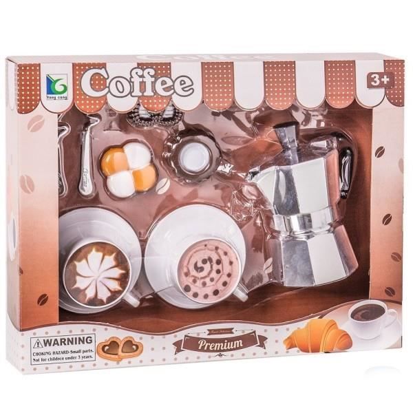 Machine à Café En Bois DeAO – Jeu De Rôle Barista Avec Tasses, Accessoires, Pour Enfants 3-6 Ans